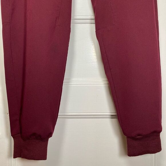 Figs | Men’s Tansen Jogger Scrub Pants Drawstring Waist Burgundy Sz XXL - Picture 10 of 16